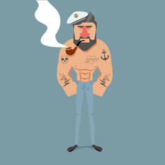 Sailor with a pipe