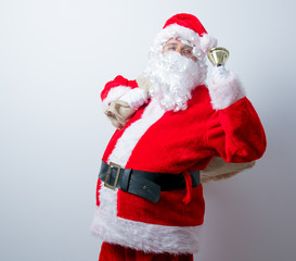 Funny Santa Claus with sack
