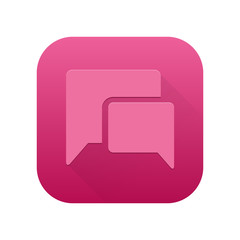 Fototapeta premium Matte Long Shadow App-Icon