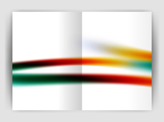 Blurred wave line. Business annual report abstract background