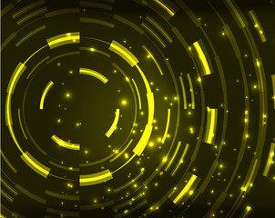 Neon circles abstract background