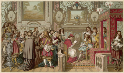 Court of Louis XIV. Date: 29 July 1664