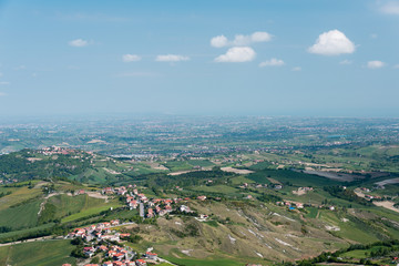 Obraz premium Republic of San Marino. Panorama from Mount Titan