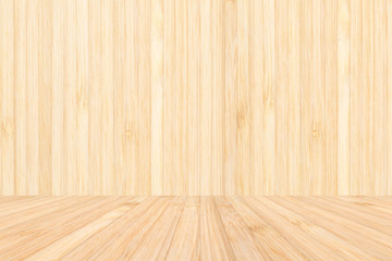 Wood texture background of floor and wall