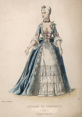 Madame De Pompadour - 1750. Date: 1750