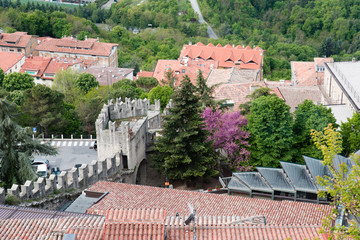 Republic of San Marino. Walk between ancient castles and defensive towers