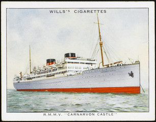 Carnarvon Castle Liner. Date: 1926