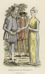 Fototapeta na wymiar Man and Woman 1550. Date: 1550