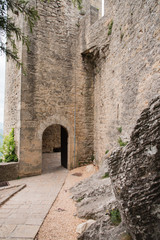 Fototapeta na wymiar Republic of San Marino. Walk between ancient castles and defensive towers