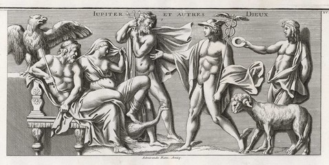 Fototapeta na wymiar Myth - Mythology - Zeus - Jupiter