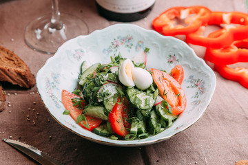 salads and hot for restaurant menu
