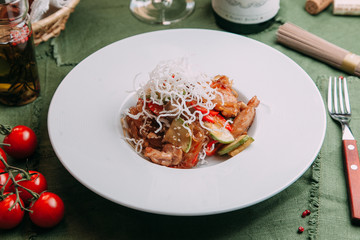 salads and hot for restaurant menu