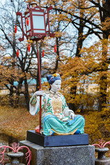 Statue on  Chinese Bridge
