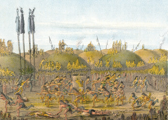 Mandan Initiation Rite. Date: circa 1830