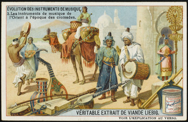 Fototapeta na wymiar Old Arab Instruments. Date: medieval