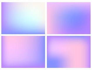 Vector icon set of neon square against white background
