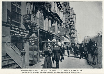 New York  Broadway 1895. Date: 1895