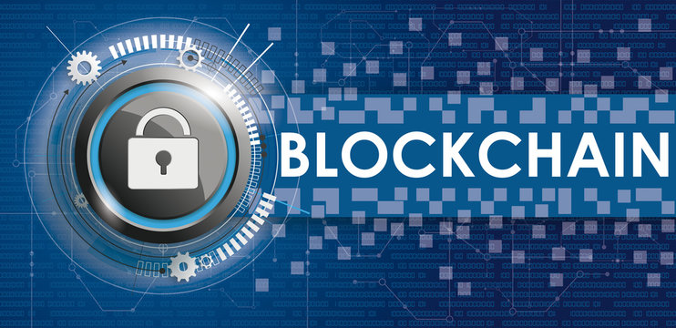 DLock Circuit Board Banner Data Blockchain