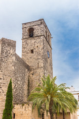 Fototapeta na wymiar Tower of the church of Javea
