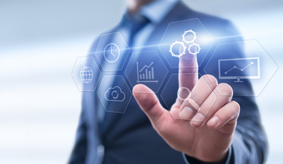 Obraz premium Automation Software Technology Process System Business concept