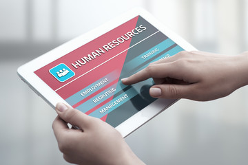 Human Resources HR management Recruitment Employment Headhunting Concept