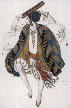 Ballet Russes - Costume. Date: 1910