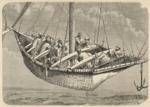 Dupuy de Lome airship. Date: 1872