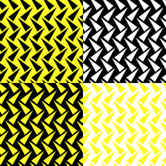 geometric background, seamless pattern with colored triangle