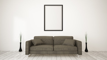 modern living room big frame