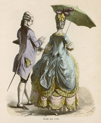 Aristocratic Couple 1780. Date: 1780