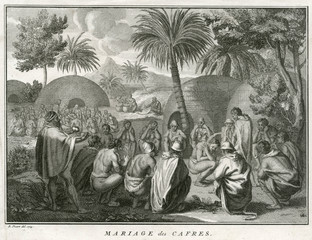 Kaffir Marriage Ceremony. Date: 1726