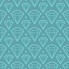 Abstract modern seamless pattern with diamonds.