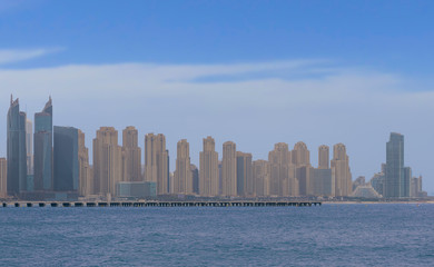 Naklejka premium Panorama Dubai city UAE
