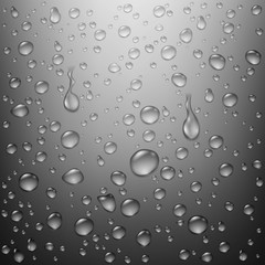 Realistic Clean Water Drops Background