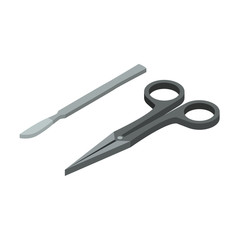 Surgical Instruments isometric icon