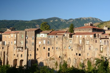 Fototapeta na wymiar Borgo medievale di Sant'Agata De Goti
