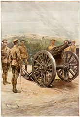 Royal Field Artillery. Date: 1910