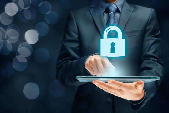 Cybersecurity internet concept