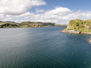 Aerial view of the coast between Gallanach and Oban, Argyll
