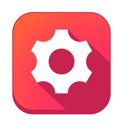 ikona z długim cieniem na tle zaokrąglonego kwadratu © vempireart