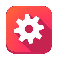 ikona z długim cieniem na tle zaokrąglonego kwadratu © vempireart