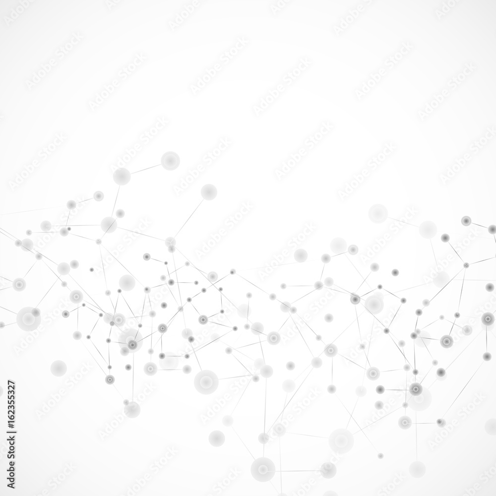 Leinwandbilder Vector abstract science background with place for text