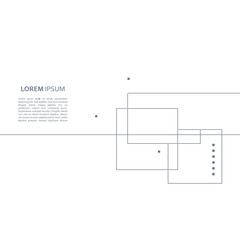 Wireframe element with abstract figure. Connected lines and dots. Vector Illustration