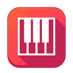 ikona z długim cieniem na tle zaokrąglonego kwadratu