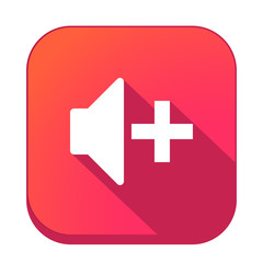 ikona z długim cieniem na tle zaokrąglonego kwadratu