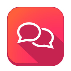 ikona z długim cieniem na tle zaokrąglonego kwadratu © vempireart