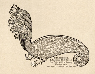 Sea Serpent Hydra. Date: 1530