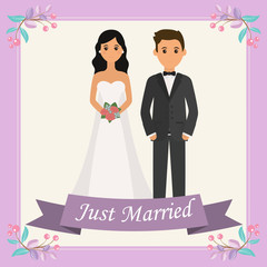 The Bride and Groom just married brochure 