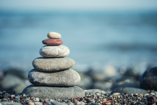 Balance concept with stones