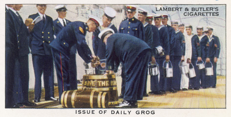 Daily Issue of Grog. Date: 1939 - obrazy, fototapety, plakaty